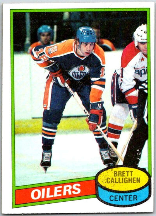 1980-81 Topps #114 Brett Callighen  Edmonton Oilers  V49678