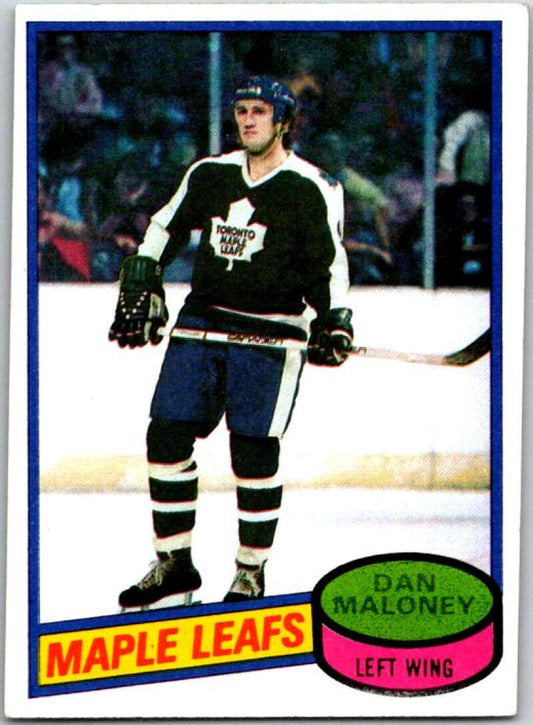 1980-81 Topps #118 Dan Maloney  Toronto Maple Leafs  V49684