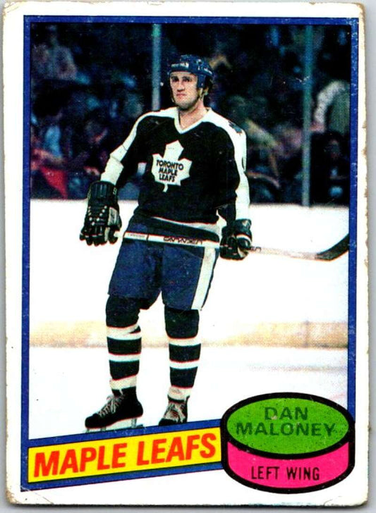 1980-81 Topps #118 Dan Maloney  Toronto Maple Leafs  V49685