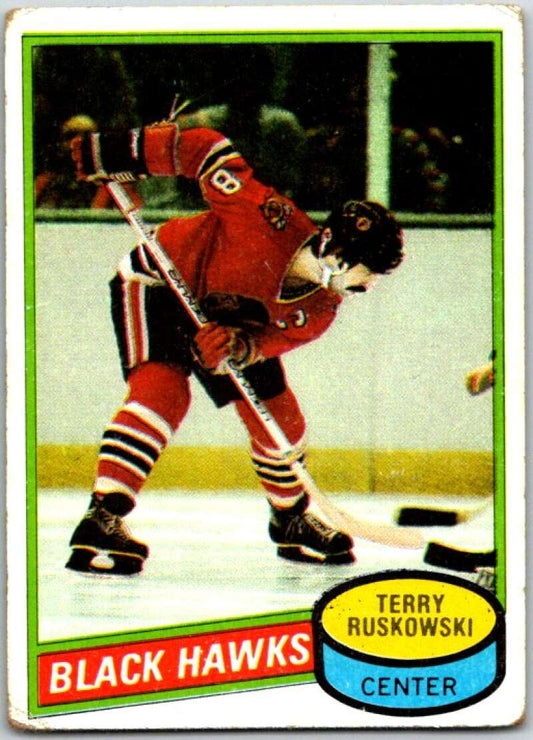 1980-81 Topps #119 Terry Ruskowski  Chicago Blackhawks  V49689
