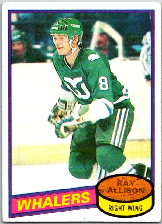 1980-81 Topps #126 Ray Allison  RC Rookie Hartford Whalers  V49710