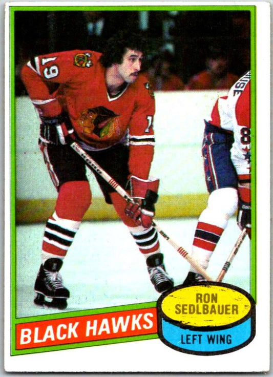 1980-81 Topps #134 Ron Sedlbauer  Chicago Blackhawks  V49722