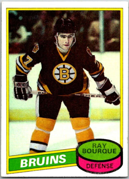 1980-81 Topps #140 Ray Bourque  RC Rookie Boston Bruins  V49728