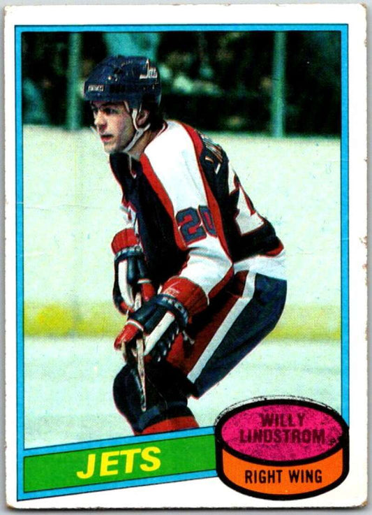 1980-81 Topps #142 Willy Lindstrom  Winnipeg Jets  V49729