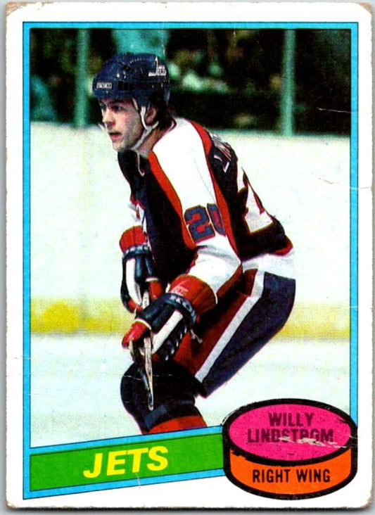 1980-81 Topps #142 Willy Lindstrom  Winnipeg Jets  V49731