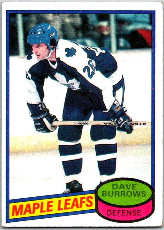1980-81 Topps #147 Dave Burrows  Toronto Maple Leafs  V49747