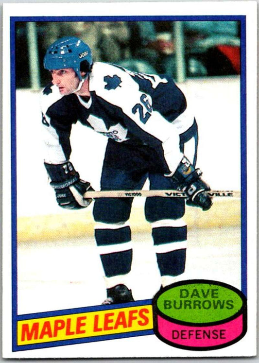 1980-81 Topps #147 Dave Burrows  Toronto Maple Leafs  V49748