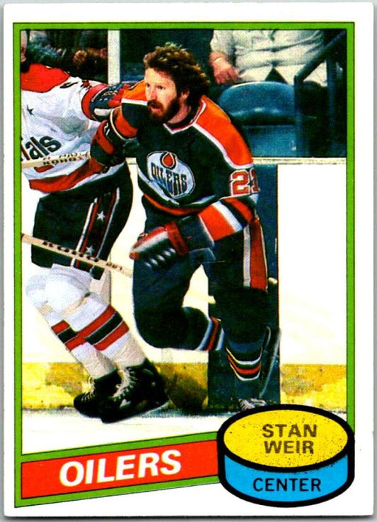 1980-81 Topps #153 Stan Weir  Edmonton Oilers  V49758