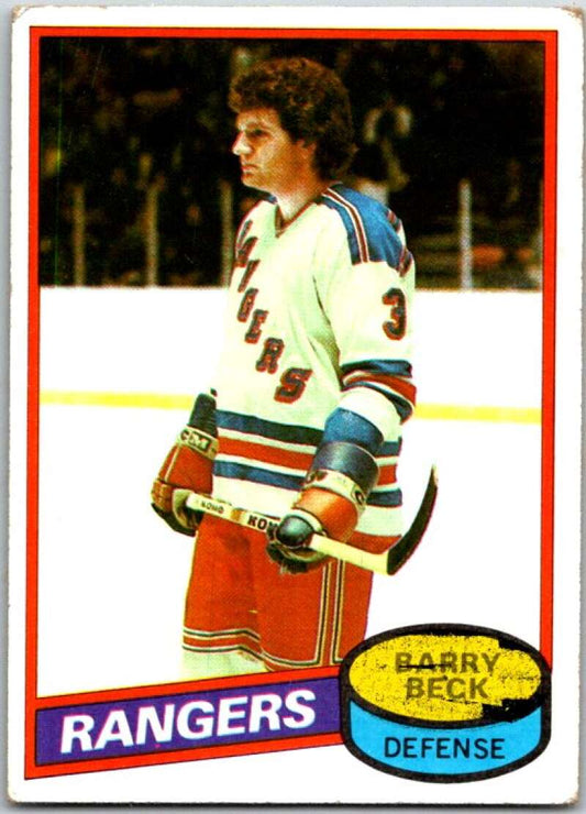 1980-81 Topps #170 Barry Beck  New York Rangers  V49795