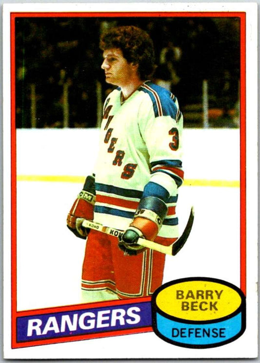 1980-81 Topps #170 Barry Beck  New York Rangers  V49796