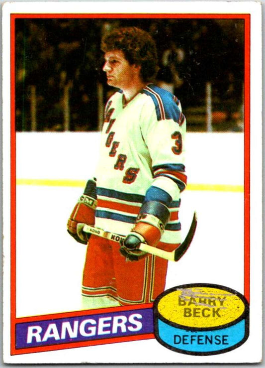 1980-81 Topps #170 Barry Beck  New York Rangers  V49798