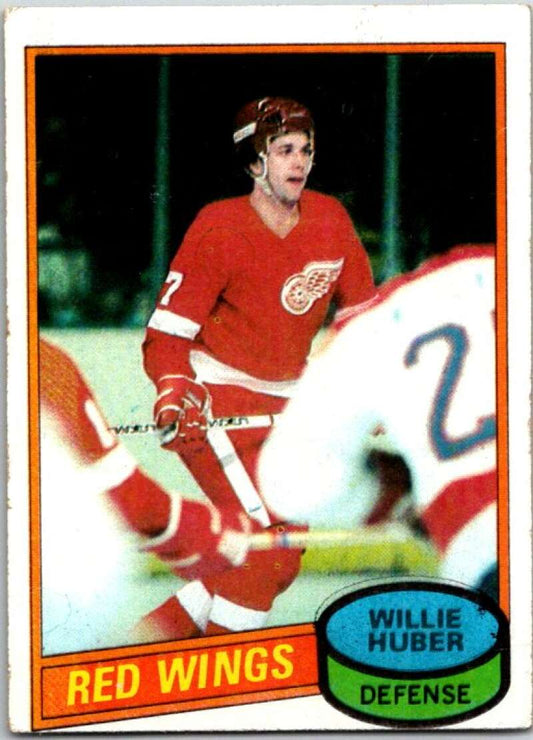 1980-81 Topps #173 Willie Huber  Detroit Red Wings  V49804