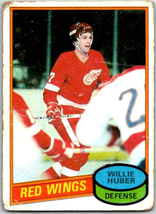 1980-81 Topps #173 Willie Huber  Detroit Red Wings  V49806