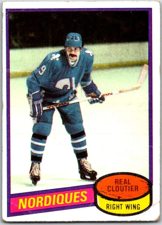 1980-81 Topps #178 Real Cloutier  Quebec Nordiques  V49812