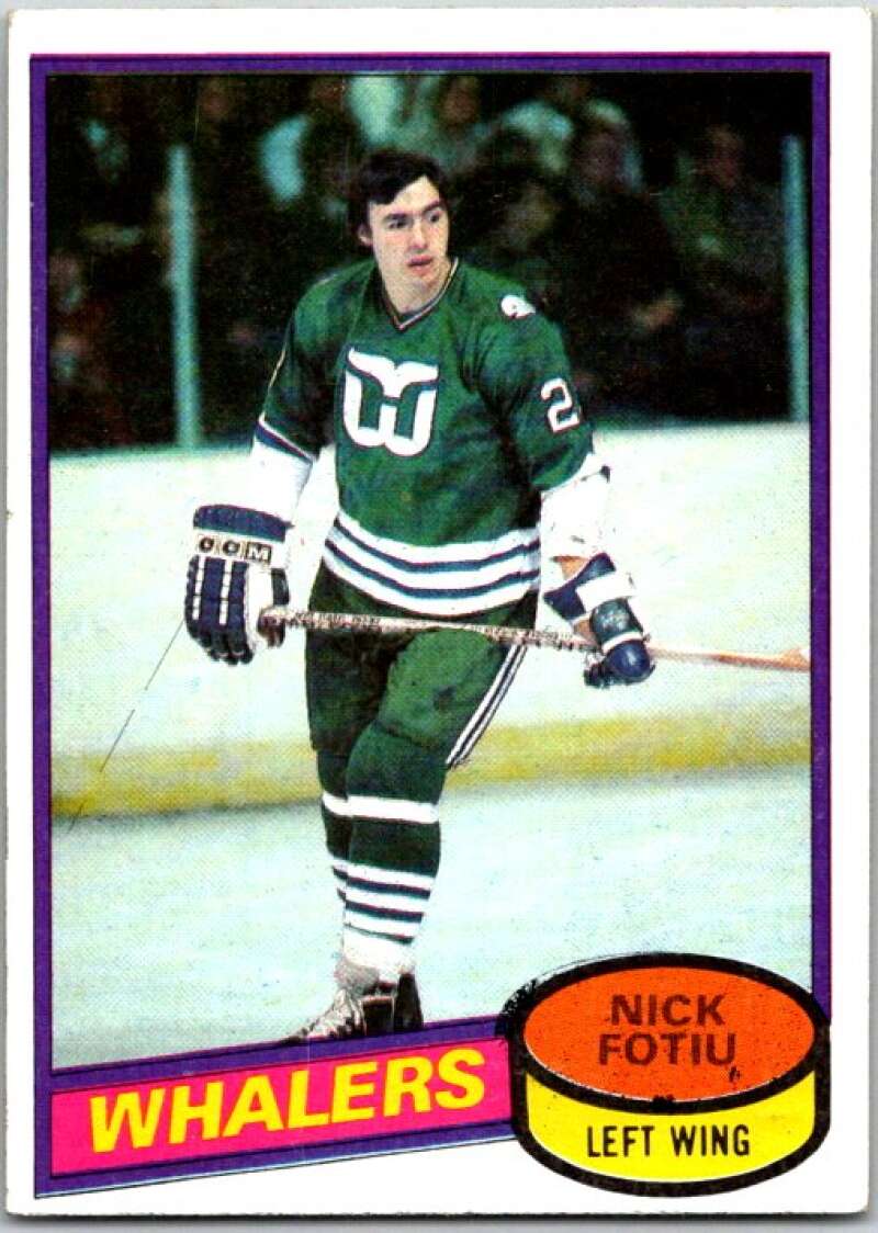 1980-81 Topps #184 Nick Fotiu  Hartford Whalers  V49820