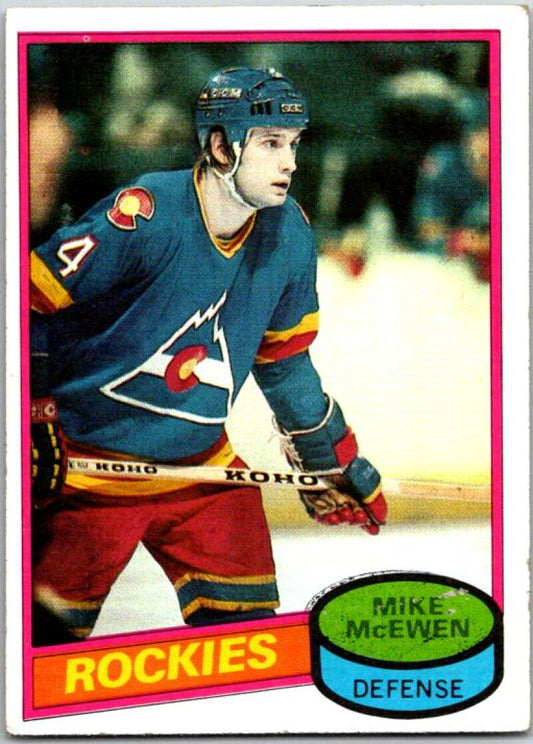1980-81 Topps #185 Mike McEwen  Colorado Rockies  V49821