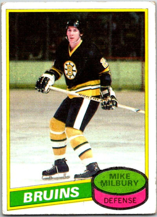 1980-81 Topps #191 Mike Milbury  Boston Bruins  V49838