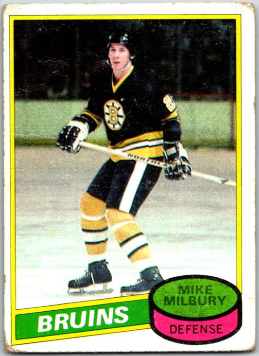 1980-81 Topps #191 Mike Milbury  Boston Bruins  V49839