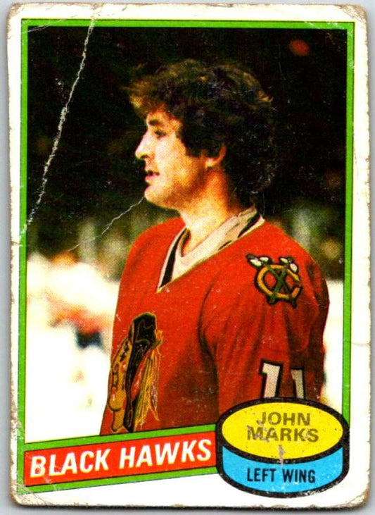 1980-81 Topps #194 John Marks  Chicago Blackhawks  V49846