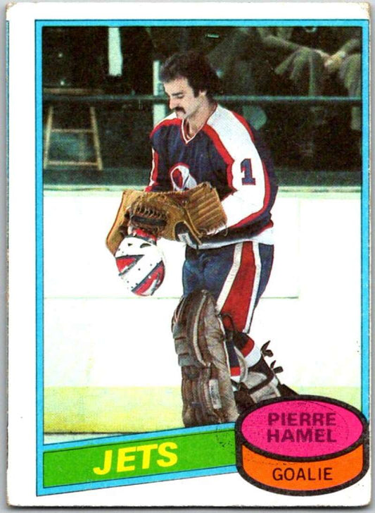 1980-81 Topps #205 Pierre Hamel  RC Rookie Winnipeg Jets  V49868