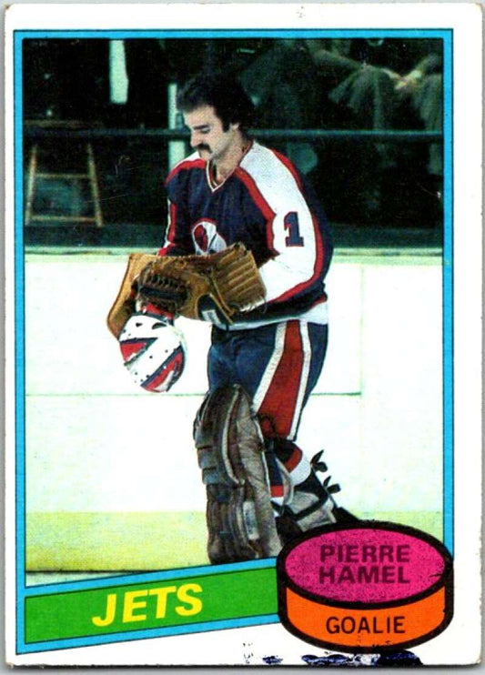 1980-81 Topps #205 Pierre Hamel  RC Rookie Winnipeg Jets  V49869