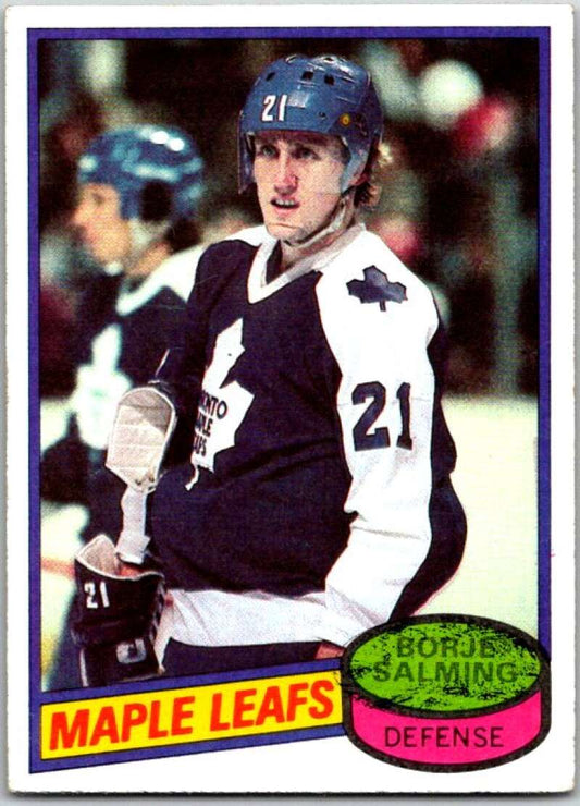 1980-81 Topps #210 Borje Salming  Toronto Maple Leafs  V49879