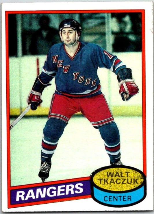 1980-81 Topps #211 Walt Tkaczuk  New York Rangers  V49880
