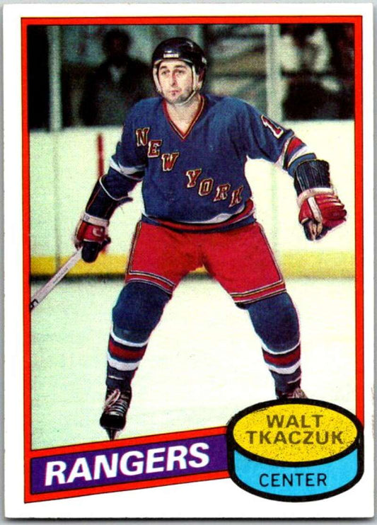 1980-81 Topps #211 Walt Tkaczuk  New York Rangers  V49882