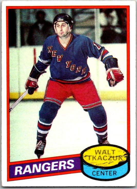 1980-81 Topps #211 Walt Tkaczuk  New York Rangers  V49884