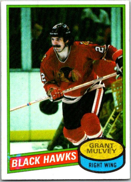 1980-81 Topps #212 Grant Mulvey  Chicago Blackhawks  V49885