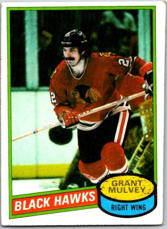 1980-81 Topps #212 Grant Mulvey  Chicago Blackhawks  V49887