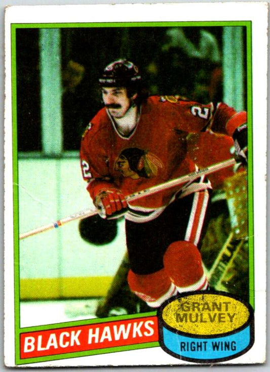 1980-81 Topps #212 Grant Mulvey  Chicago Blackhawks  V49889