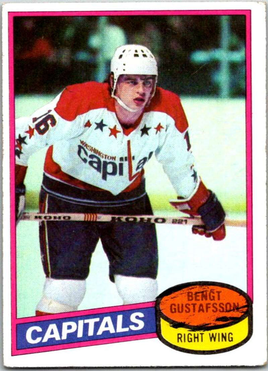 1980-81 Topps #222 Bengt Gustafsson RC Rookie Capitals  V49908