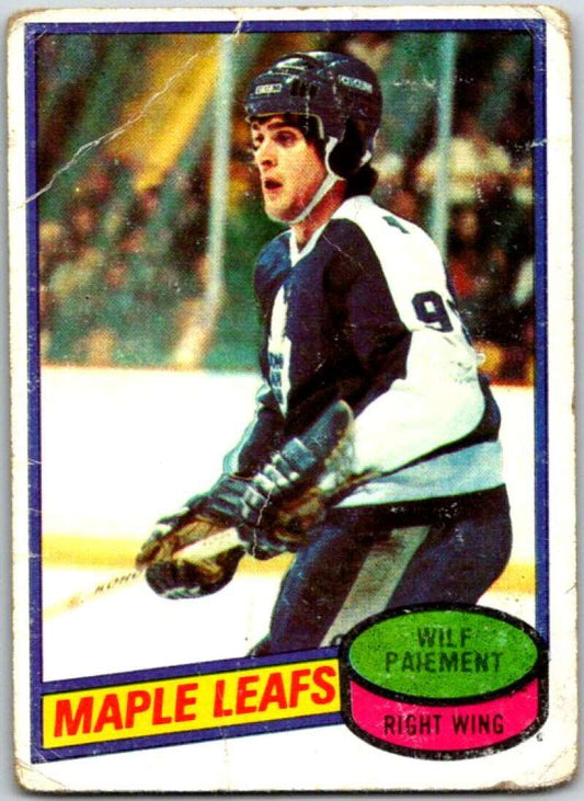 1980-81 Topps #225 Wilf Paiement  Toronto Maple Leafs  V49917