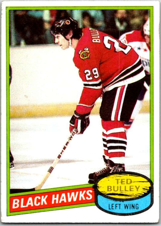 1980-81 Topps #229 Ted Bulley  Chicago Blackhawks  V49927