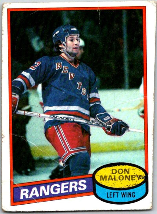 1980-81 Topps #231 Don Maloney  New York Rangers  V49928