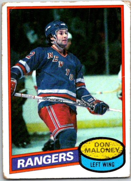 1980-81 Topps #231 Don Maloney  New York Rangers  V49929