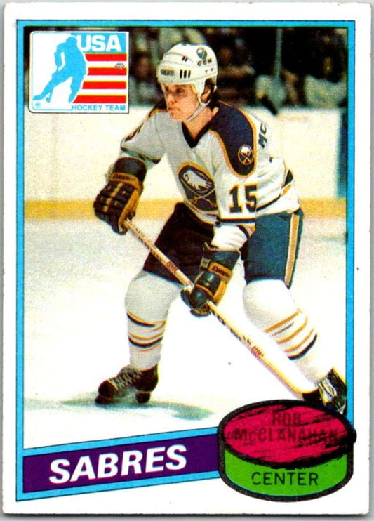 1980-81 Topps #232 Rob McClanahan OLY  RC Rookie Buffalo Sabres  V49931