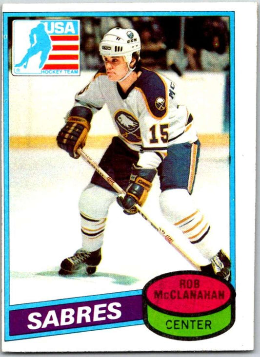 1980-81 Topps #232 Rob McClanahan OLY  RC Rookie Buffalo Sabres  V49932