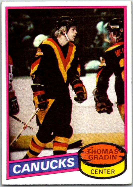 1980-81 Topps #241 Thomas Gradin  Vancouver Canucks  V49958