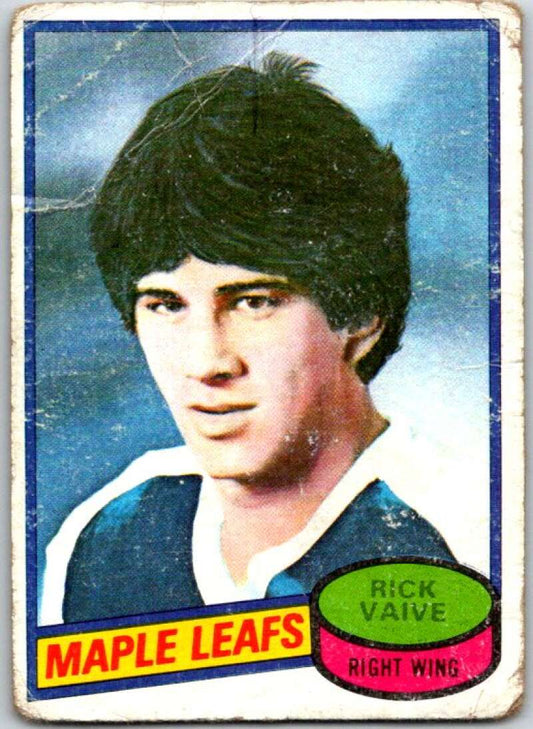 1980-81 Topps #242 Rick Vaive  RC Rookie Toronto Maple Leafs  V49963