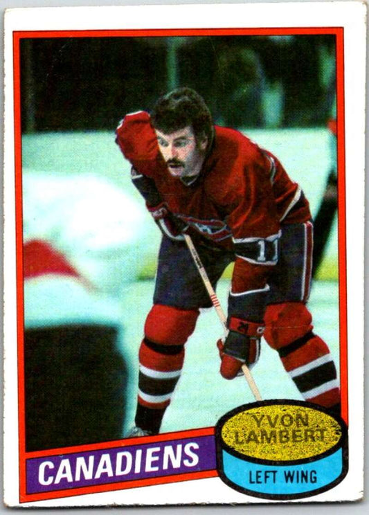 1980-81 Topps #246 Yvon Lambert  Montreal Canadiens  V49974