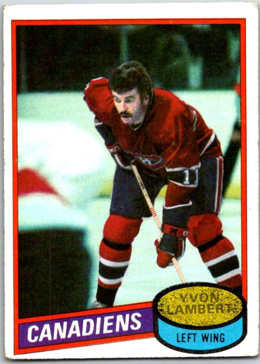 1980-81 Topps #246 Yvon Lambert  Montreal Canadiens  V49976