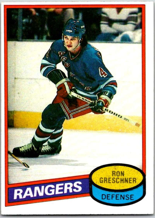1980-81 Topps #248 Ron Greschner  New York Rangers  V49986