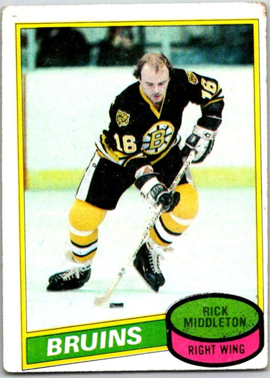 1980-81 Topps #251 Rick Middleton  Boston Bruins  V49991