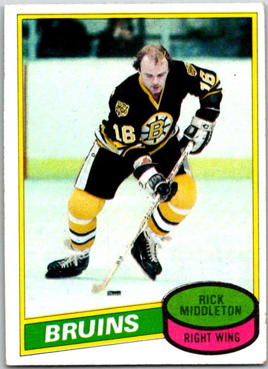 1980-81 Topps #251 Rick Middleton  Boston Bruins  V49992