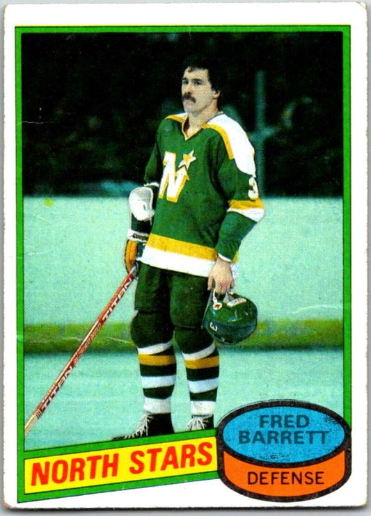 1980-81 Topps #253 Fred Barrett  Minnesota North Stars  V49998