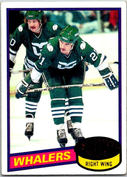 1980-81 Topps Unscratched #30 Blaine Stoughton  Hartford Whalers  V50030