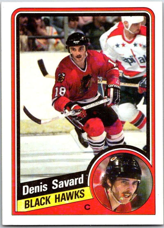 1984-85 Topps #35 Denis Savard  Chicago Blackhawks  V50081