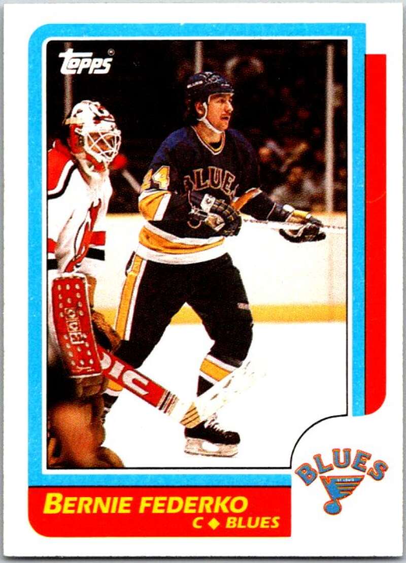 1986-87 Topps #105 Bernie Federko  St. Louis Blues  V50138